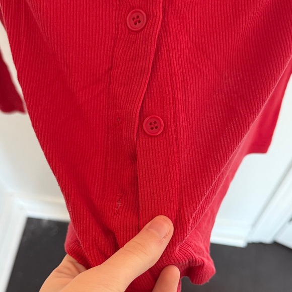 Reformation Scarlet Ribbed Tee - Picture 3 of 5